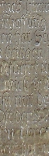 Inschrift (Detail)